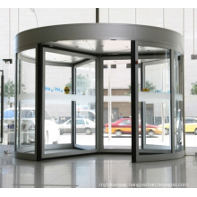 Silver Colour Revolving Door System